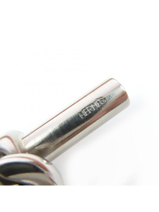 Hermes Vintage Silver Martin Margiela Era Chaine D\'ancre Leather Belt Brown 70 main image 4